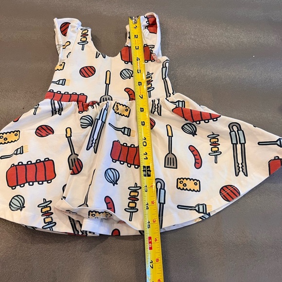 Short sleeve BBQ dress Monica + Andy. Size 6-12 months - Picture 8 of 9